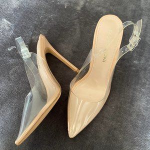 FASHION NOVA CLEAR STILETTOS